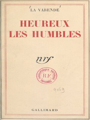 cover image of Heureux les humbles